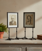 Set of 2 Portrait Antique Black Duck Feet Photo Frames 5"x7"