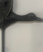 Set of 3 Distressed Black Flying Duck Wall Hooks 5