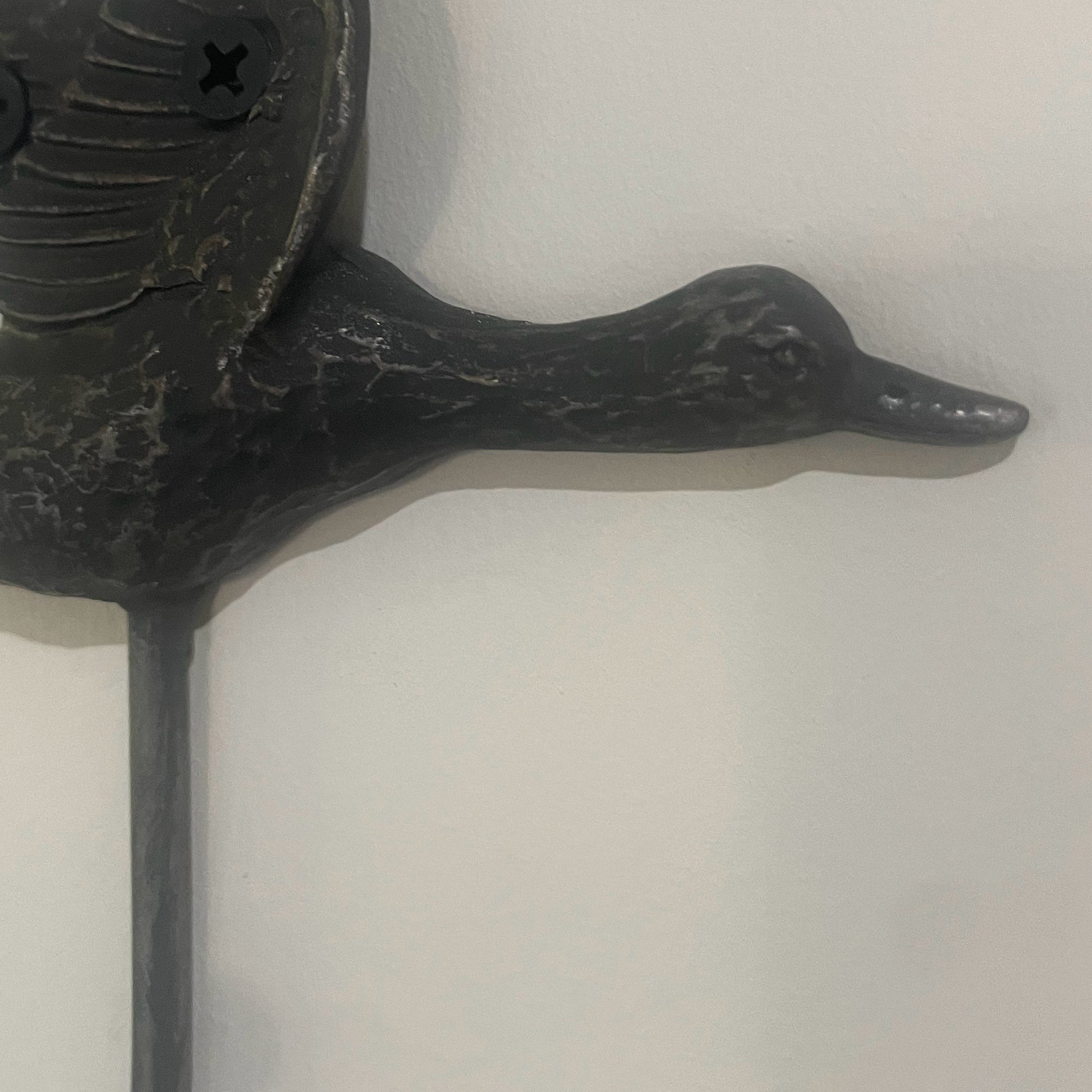 Set of 3 Distressed Black Flying Duck Wall Hooks 5