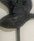 Set of 3 Distressed Black Flying Duck Wall Hooks 1