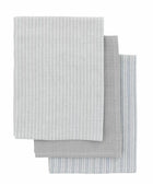 Set of 3 Grey Cotton Tea Towels 1