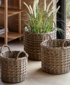 Set of 3 Hand Woven Willow Storage Baskets 1