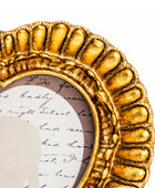 Gold decorative frame on a white background