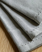 Set of 4 Dove Grey Cotton Napkins