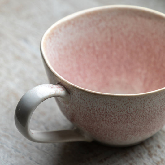 Set of 4 Pink Organic Mugs