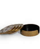 Set of 4 Mirrored Palm Tree Coasters 5