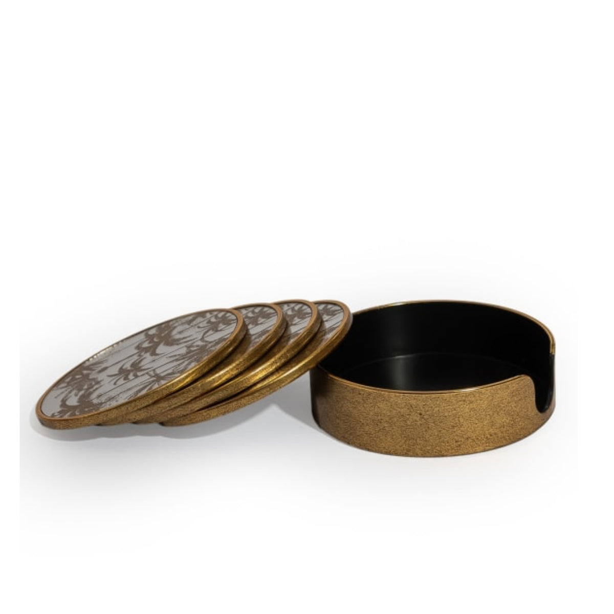 Set of 4 Mirrored Palm Tree Coasters 5