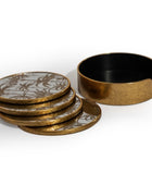 Set of 4 Mirrored Palm Tree Coasters 3