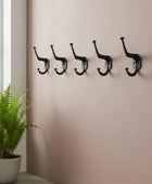 Set of 5 Industrial Style Wall Hooks
