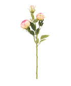 Set of 6 Faux Vintage Pink Rose Stems 1