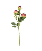 Set of 6 Faux Vintage Red Rose Stems 1