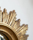 Set of 9 Sunburst Antique Gold Framed Mirrors 2