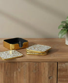 SetofLeopardPrintCoasters