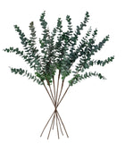 Set of Six Faux Green Eucalyptus Stems - The Farthing