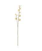 Set of Six Faux Ivory Pom Pom Stems 1