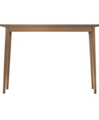 Sleek Chevron Topped Oak Console Table | Farthing 2