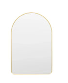 Slim Gold Frame Curved Top Wall Mirror FARTHING 1