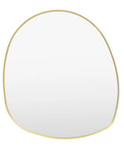 Slim Gold Frame Organic Shape Mirror 1