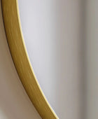 Slim Gold Frame Organic Shape Mirror