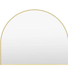 Slim Gold Frame Overmantel Curved Top Mirror 2