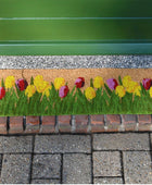 Slim Step Tulips Print Coir Doormat - The Farthing