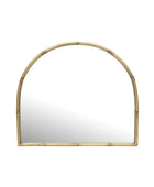 Small Arched Metal Bamboo Style Wall Mirror