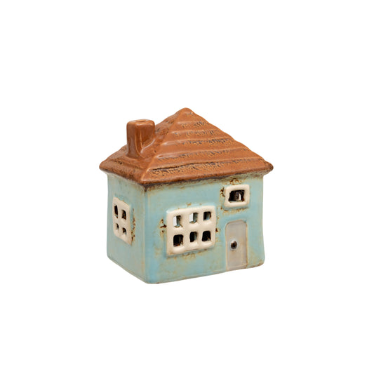 Small Ceramic House Tea Light Holder