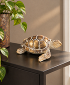 Small Distressed Gold Turtle Ornament