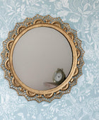 Small Elegant Edge Round Metal Mirror - The Farthing