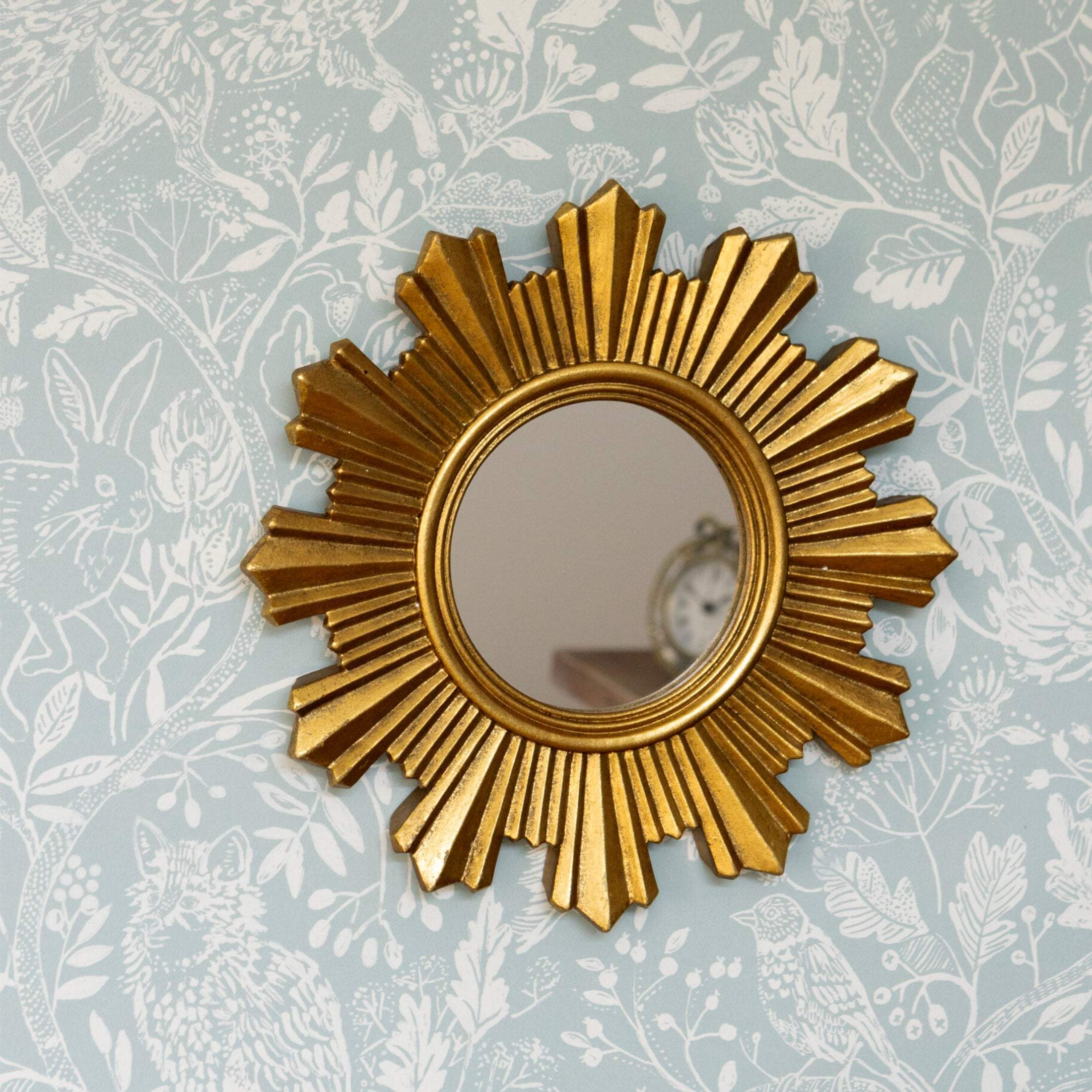 Small Golden Sun Wall Mirror - The Farthing