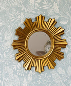 Small Golden Sun Wall Mirror - The Farthing