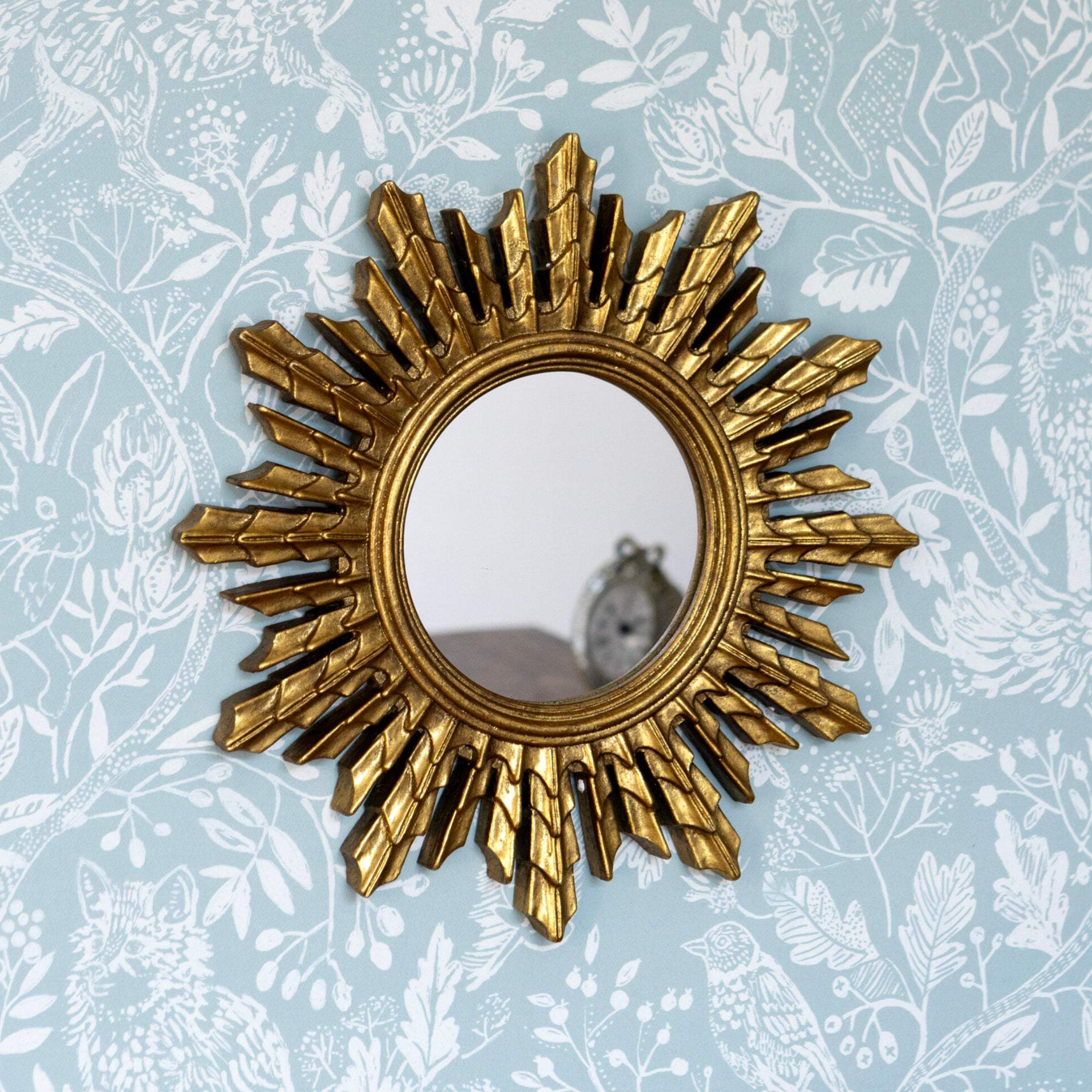 Small Golden Sunburst Wall Mirror - The Farthing