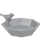 Small Pale Blue Metal Bird Bath or Feeder