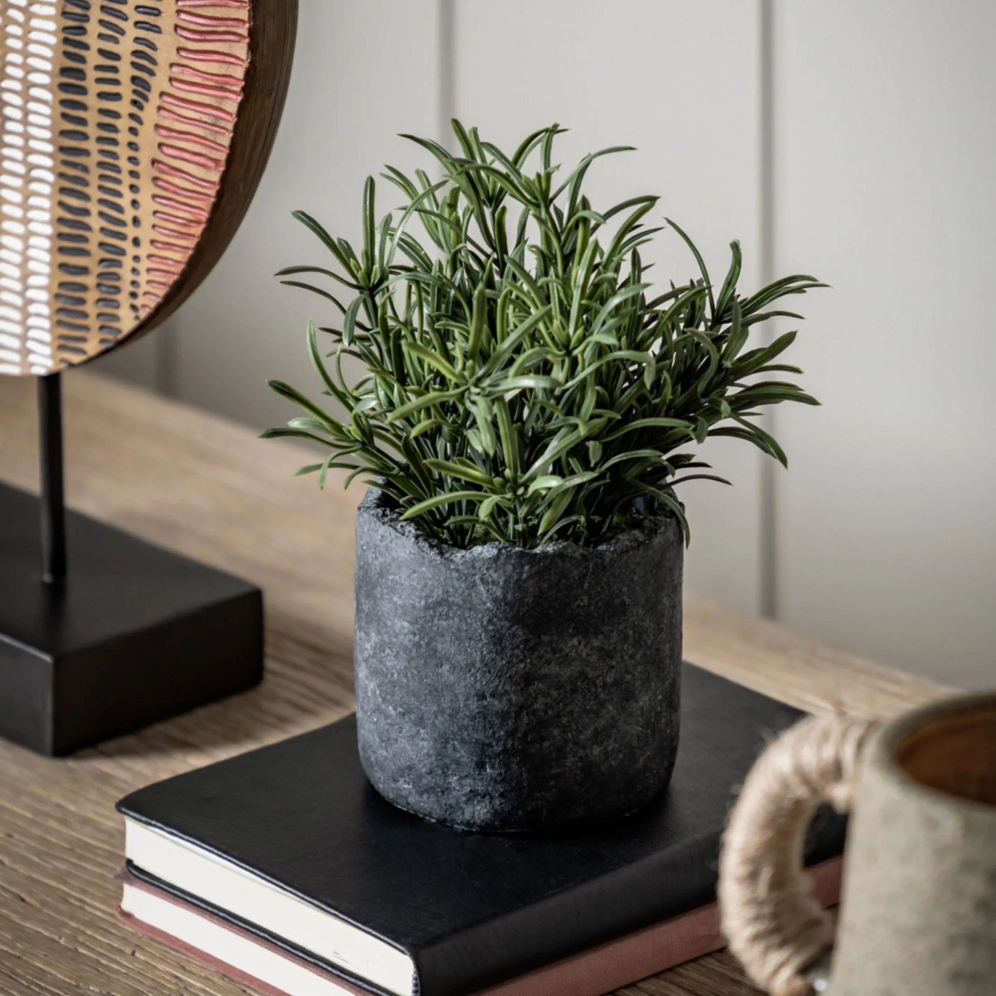 Small Potted Faux Green Fern 1