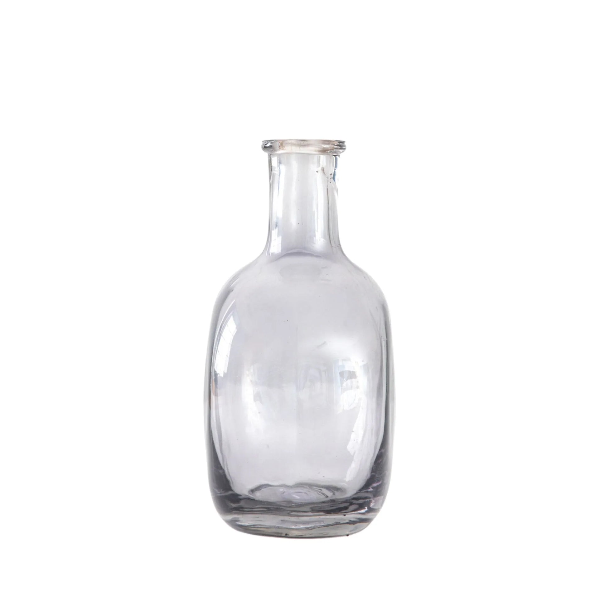 Smaller Bottle Shape Grey Glass Vase 3