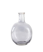 Smaller Bottle Shape Grey Glass Vase