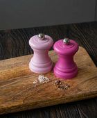 Small Pink Salt and Pepper Mill Set