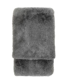 Smoked Grey Faux Fur Throw 1