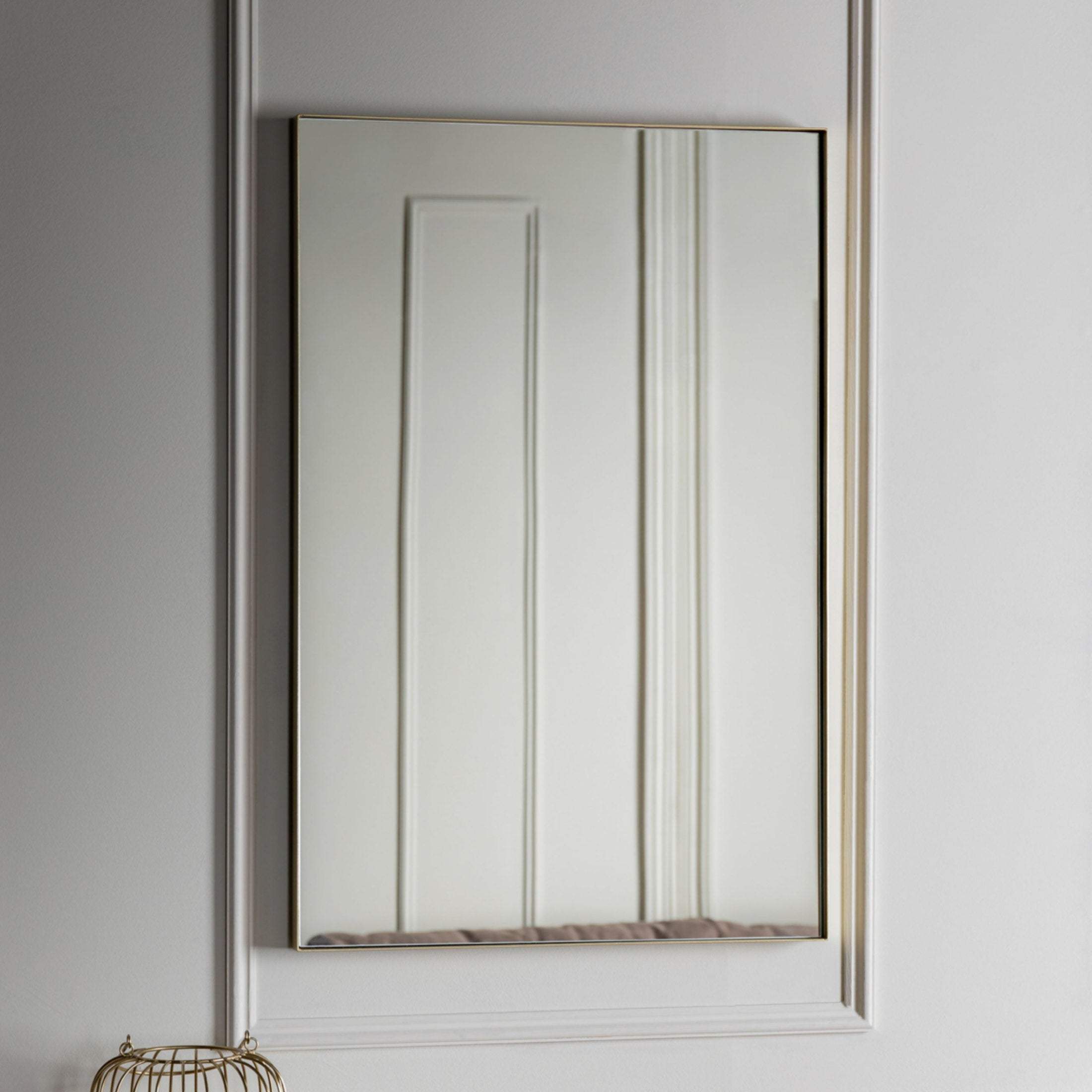 Soft Gold Rectangle Mirror - The Farthing