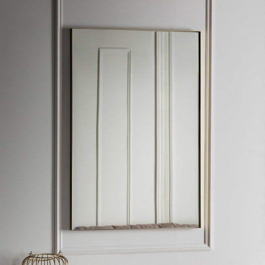 Soft Gold Rectangle Mirror - The Farthing