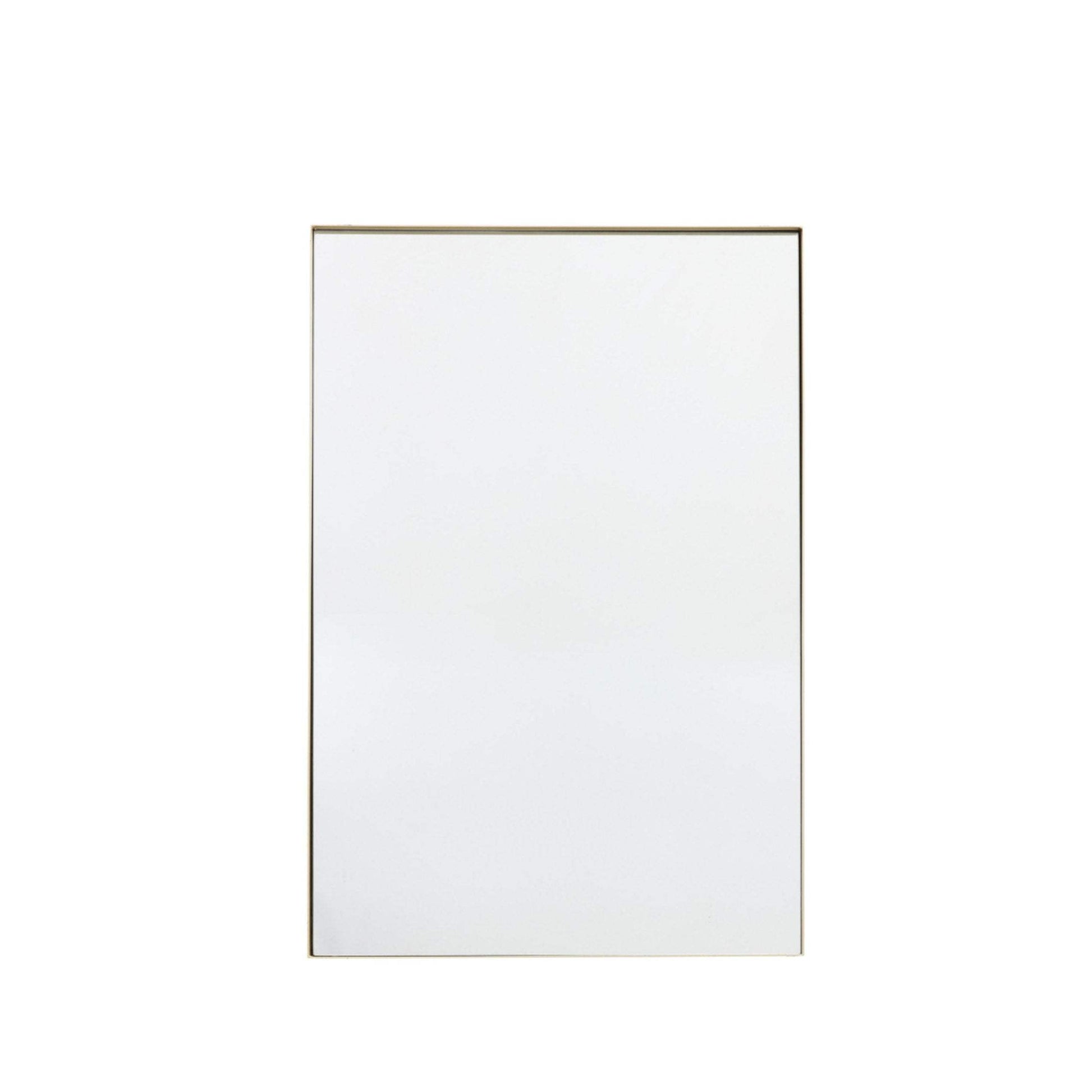 Soft Gold Rectangle Mirror - The Farthing