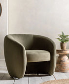 Soft Moss Green Curvaceous Tub Chair55
