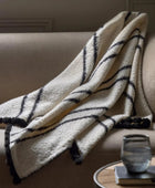 Softly Textured Monochrome Throw