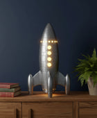 Space Rocket Table Lamp - Battery Operated