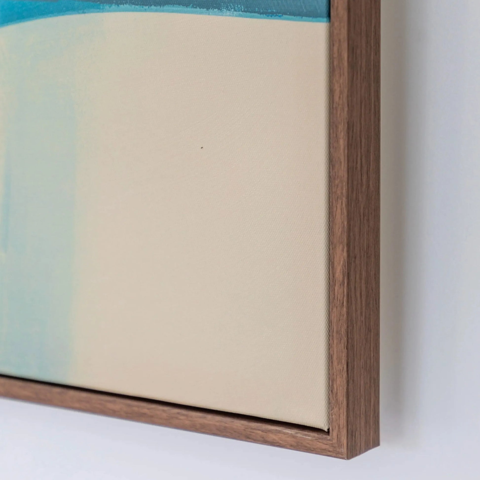 Square Blue Palette Abstract Framed Canvas