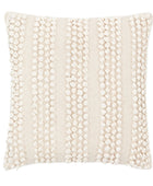 Square Cream Textured Woven Cushion 1