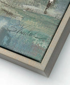 Square Flourishing Woodland Framed Canvas