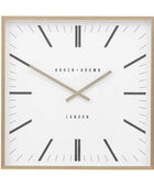 Square Gold Frame Sleek Wall Clock FARTHING 1