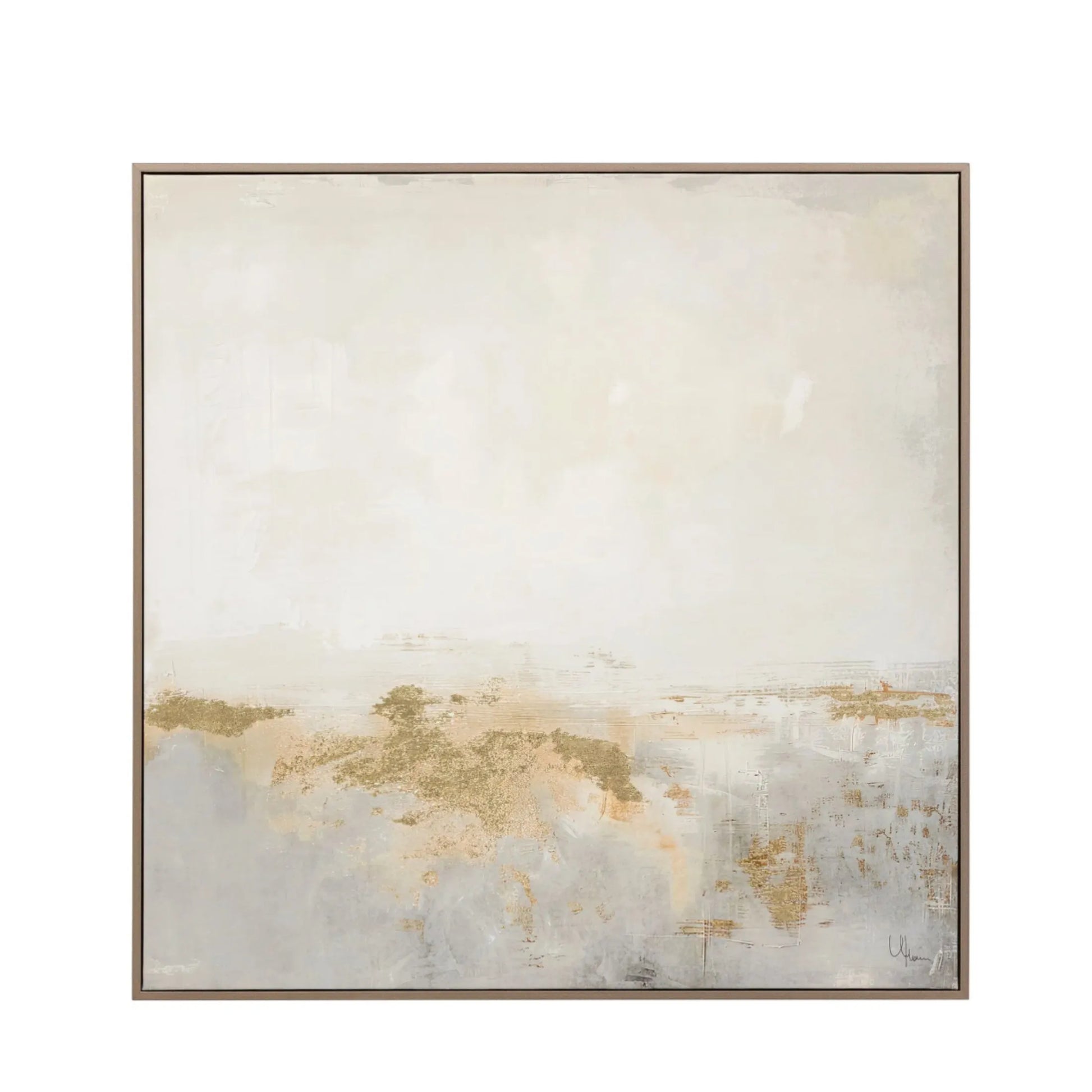 Square Morning Horizon Framed Canvas. 3