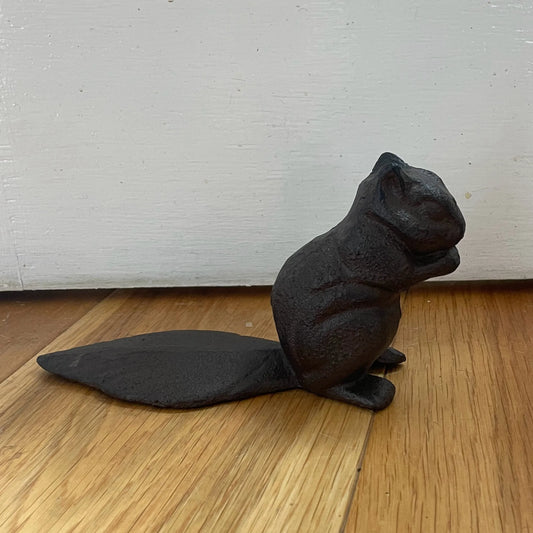 Squirrel Iron Doorstop